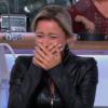 Anne-Sophie Lapix est prise d'un fou rire mémorable dans 'C à vous' sur France 5. Lundi 30 septembre 2013.