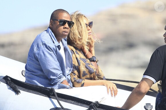 Exclusif - Beyoncé, Jay-Z et leur fille Blue Ivy passent leurs vacances à Formentera. Le 2 septembre 2013.