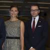 Réception donnée le 2 octobre 2013 par le roi Carl XVI Gustaf de Suède et la reine Silvia, avec la princesse Victoria, le prince Daniel et le prince Carl Philip, au Radisson Blu de Stockholm en l'honneur du président portugais Anibal Cavaco Silva et son épouse, en visite officielle de trois jours.