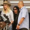 Exclusif - Nicole Richie arrive à l'aéroport de Los Angeles en provenance de Cabo San Lucas. Le 23 septembre 2013.
