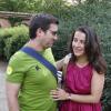 Cécile Duflot et Xavier Cantat à Toulouse, le 23 août 2008.