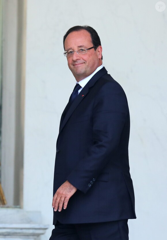 Francois Hollande au palais de l'Elysée pour le conseil des ministres à Paris le 2 Octobre 2013.