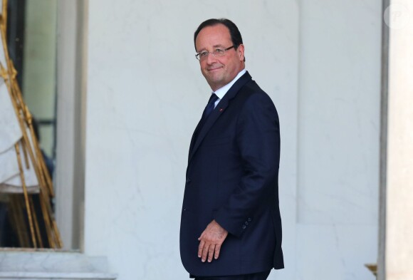 Francois Hollande au palais de l'Elysée pour le conseil des ministres à Paris le 2 Octobre 2013.