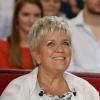Mimie Mathy lors de l'enregistrement de l'émission Vivement Dimanche à Paris le 2 octobre 2013. L'emission sera diffusée le 6 octobre 2013