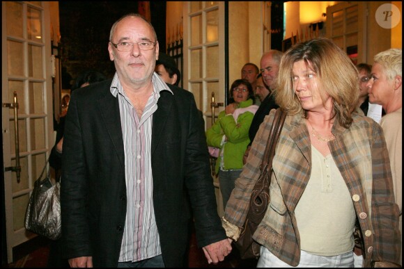 Maxime Le Forestier et Fabienne à Paris, le 8 octobre 2007. 