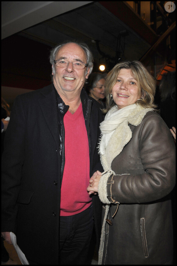 Maxime Le Forestier et Fabienne à Paris, le 2 mars 2011.
