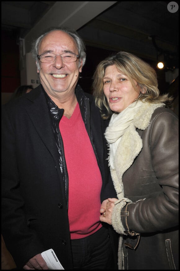 Maxime Le Forestier et Fabienne à Paris, le 2 mars 2011. 