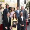 Jay Roach, Chloë Grace Moretz, Julianne Moore et Joseph Gordon-Levitt, lorsque l'actrice reçoit son étoile sur le "Walk Of Fame" à Hollywood, le 3 octobre 2013