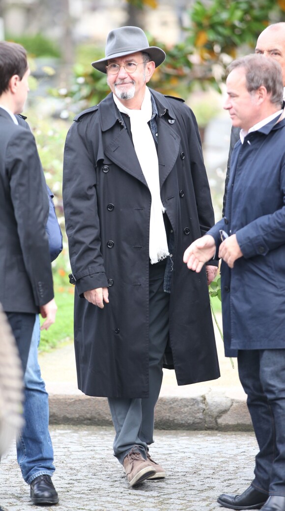 Richard Gotainer lors des obsèques de Gilles Verlant au cimetière du Père-Lachaise, le 4 octobre 2013 à Paris
