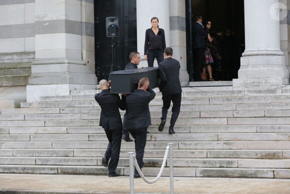 Les obsèques de Gilles Verlant au cimetière du Père-Lachaise, le 4 octobre 2013 à Paris