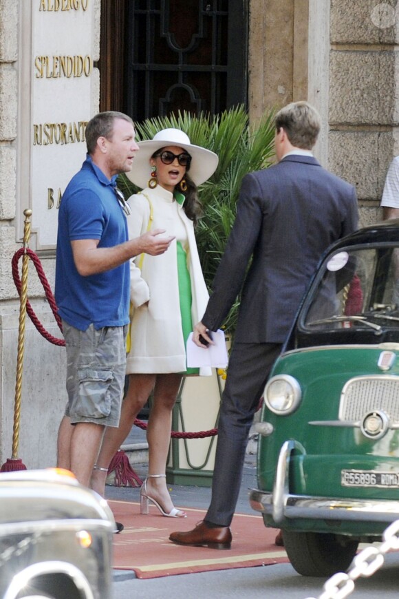 Guy Ritchie sur le tournage de son film The Man From U.N.C.L.E à Rome, le 3 octobre 2013.