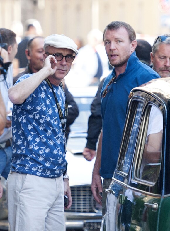 Guy Ritchie sur le tournage de son film The Man From U.N.C.L.E à Rome, le 3 octobre 2013.