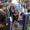 Guy Ritchie sur le tournage de son film The Man From U.N.C.L.E à Rome, le 3 octobre 2013.