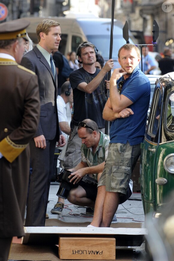 Guy Ritchie sur le tournage de son film The Man From U.N.C.L.E à Rome, le 3 octobre 2013.