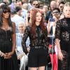 Naomi Campbell, Anne V et Lydia Hearst, les trois mentors de The Face, à New York le 26 septembre 2013.