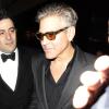 George Clooney à la sortie du Loulou's, à Londres, le 26 mai 2013. La bombe Monika Jakisic s'y trouvait aussi...