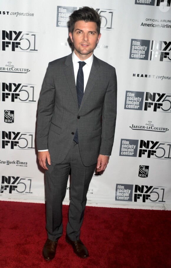 Adam Scott lors de la présentation du film La Vie rêvée de Walter Mitty à New York le 5 octobre 2013