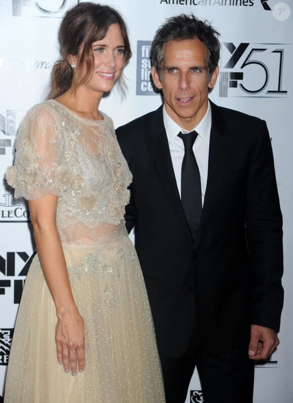 Kristen Wiig et Ben Stiller lors de la présentation du film La Vie rêvée de Walter Mitty à New York le 5 octobre 2013
