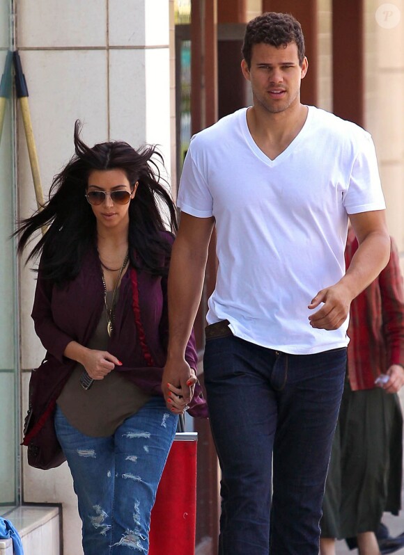 Kim Kardashian et Kris Humphries à Beverly Hills, le 14 juin 2011.