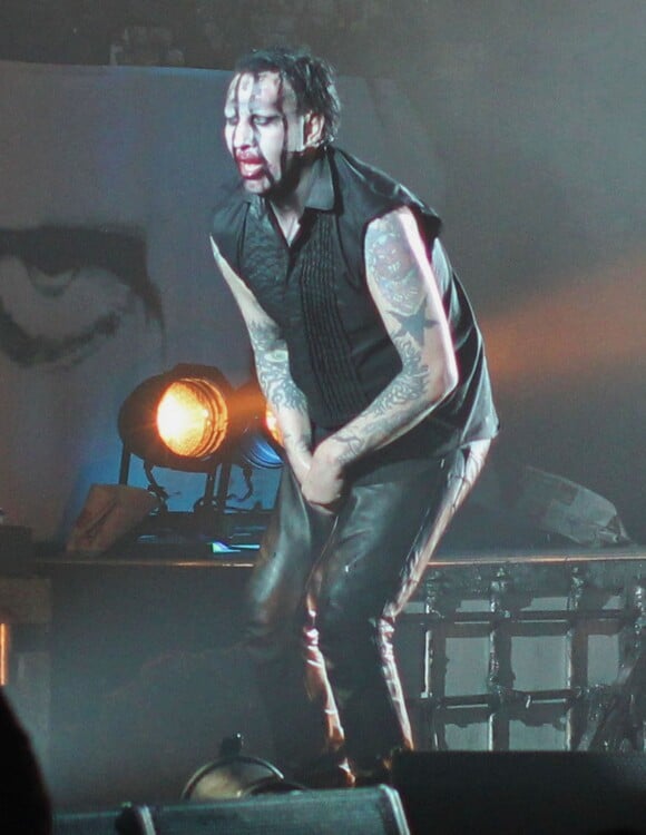Exclusif - Marilyn Manson en concert à Vancouver, le 13 février 2013