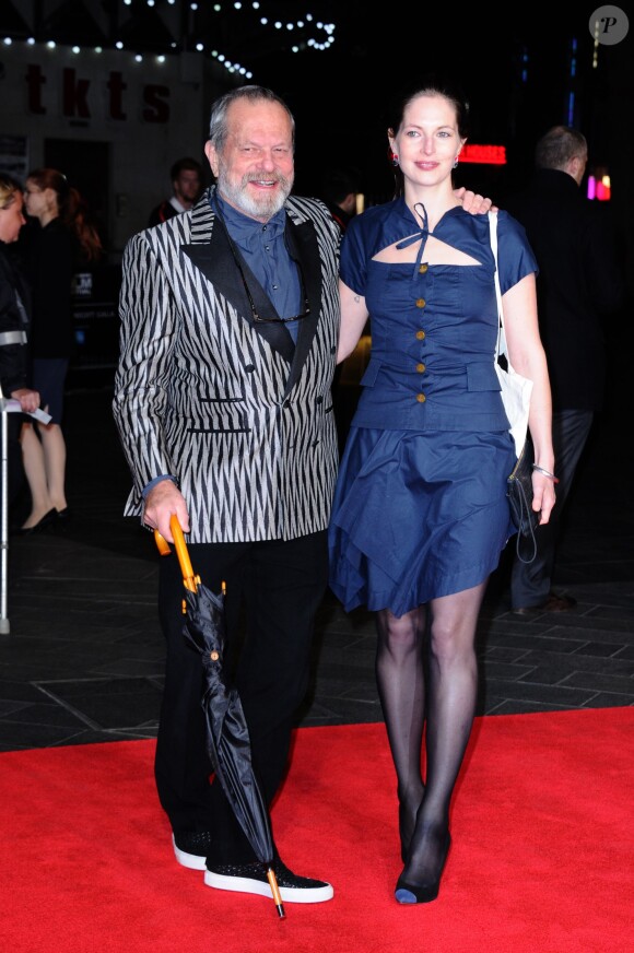 Terry Gilliam et sa fille Holly Gilliam à l'ouverture du 57e BFI London Film Festival à l'Odeon Cinema, Leicester Square, Londres, le 9 octobre 2013.