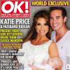 Katie Price a présenté au monde son fils Jett, deux mois après sa naissance, en posant en couverture du magazine anglais OK, daté du 15 octobre 2013.