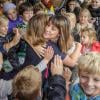 La princesse Marie de Danemark avait la cote dans une école d'Hellerup pour le lancement du nouveau portail des écoles danoises, EMU, le 9 octobre 2013.