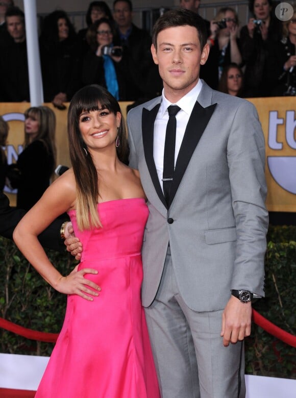 Cory Monteith et Lea Michele à la 19e cérémonie des "Screen Actors Guild Awards" à Los Angeles, le 27 janvier 2013.