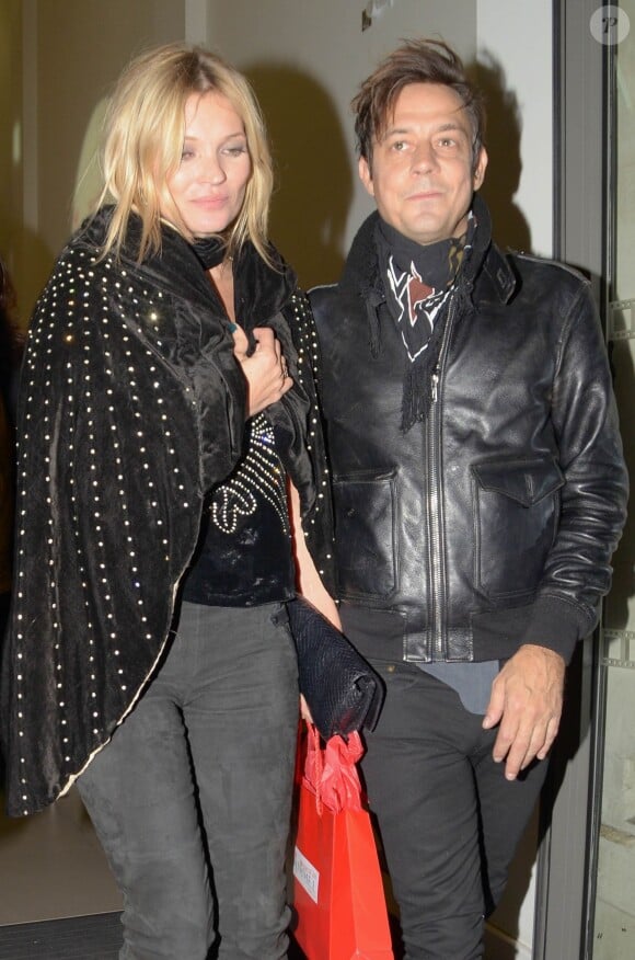 Kate Moss et son mari le rockeur Jamie Hince à la soirée d'anniversaire Rimmel "180 Years of Cool" à Londres, le 10 octobre 2013.