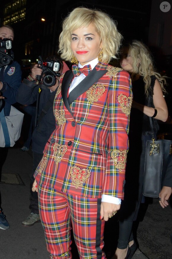 Rita Ora à la soirée d'anniversaire Rimmel "180 Years of Cool" à Londres, le 10 octobre 2013.