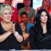 Exclusif - Cher et Marianne James invitées de l'émission "Touche pas mon poste", lors de l'enregistrement à Paris, le 10 octobre 2013.