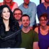 Exclusif - Cher et Marianne James invitées de l'émission "Touche pas mon poste", lors de l'enregistrement à Paris, le 10 octobre 2013.