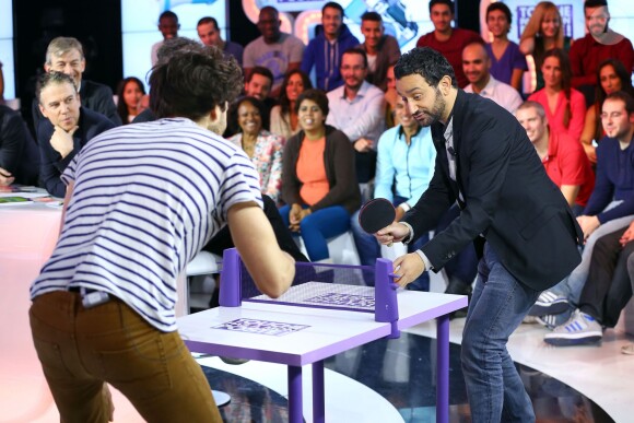 Exclusif - Cyril Hanouna lors de l'enregistrement de l'émission "Touche pas mon poste" à Paris, le 10 octobre 2013.