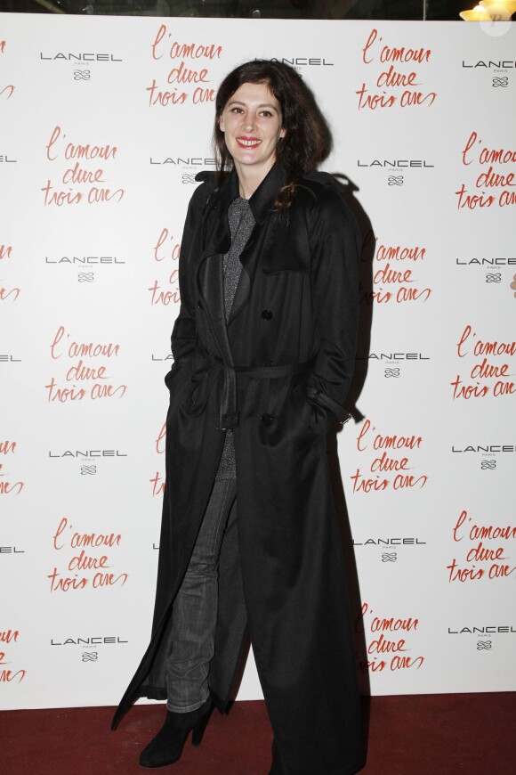 Marie-Agnès Gillot à la première du film "L'amour dure 3 ans" au Grand Rex, à Paris, le 7 janvier 2012.