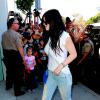 Kylie Jenner va faire du shopping chez DASH avec ses soeurs à West Hollywood, le 11 octobre 2013.