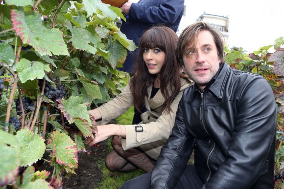 Exclusif -Thomas Dutronc et Nolwenn Leroy (parrain et marraine) - Fête des Vendanges de Montmartre 2013 (80e anniversaire) a Paris, le 12 octobre 2013.12/10/2013 - Paris