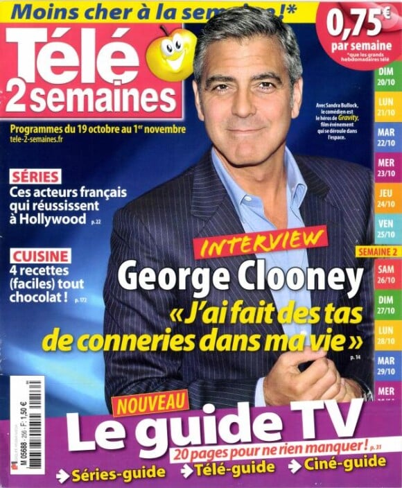 Magazine Télé 2 semaines di 19 octobre au 1er novembre 2013.