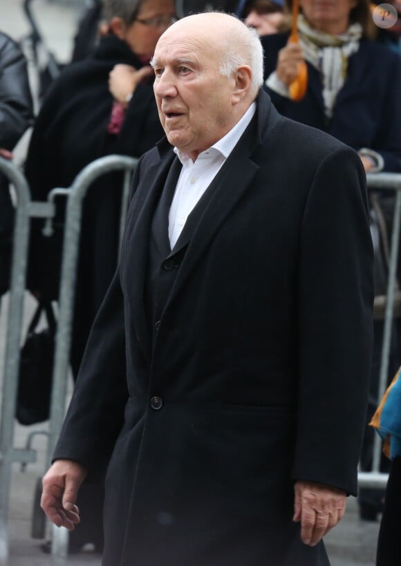 Michel Piccoli lors des obsèques de Patrice Chéreau en l'église Saint-Sulpice à Paris, le 16 octobre 2013.