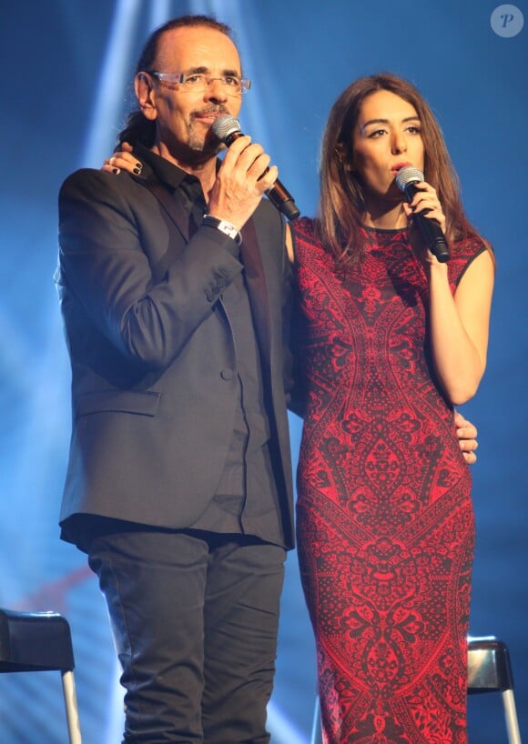 Nicolas Peyrac et Sofia Essïidi à L'Olympia le 12 septembre 2013