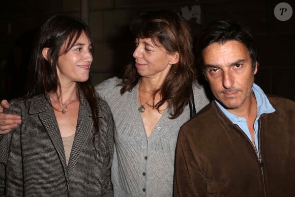 Exclusif - Charlotte Gainsbourg, Kate Barry et Yvan Attal - Vernissage de l'exposition "Point of View" de Kate Barry à Paris, le 25 septembre 2013.