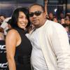 Timbaland et sa femme Monique à Los Angeles, le 6 août 2009.