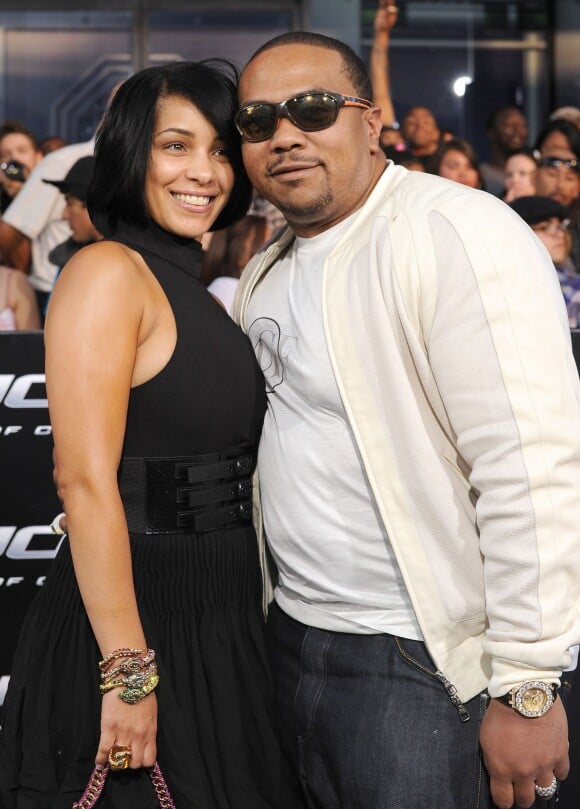 Timbaland et sa femme Monique à Los Angeles, le 6 août 2009.