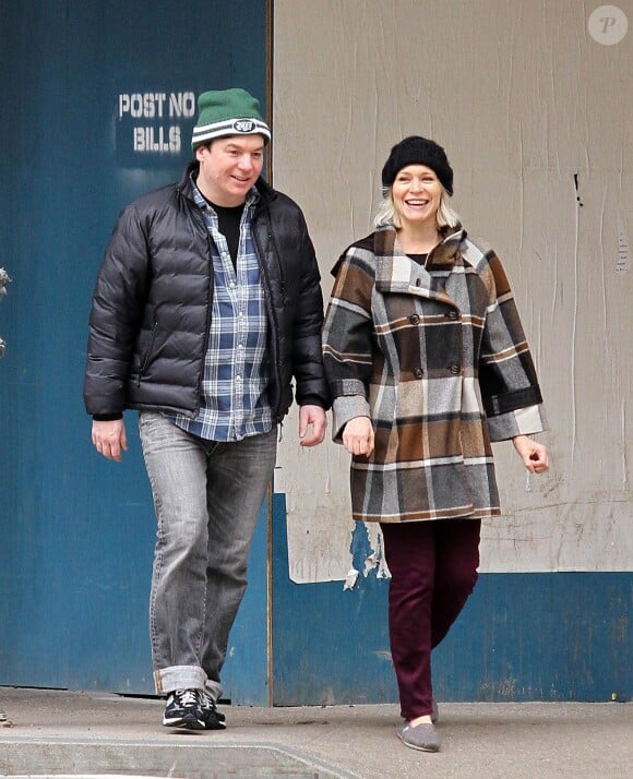 Mike Myers et Kelly Tisdale à New York le 2 novembre 2012.