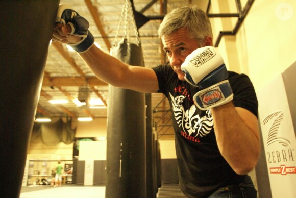 Cyril Viguier, lors des entraînements pour le MMA à Las Vegas, en août 2011.