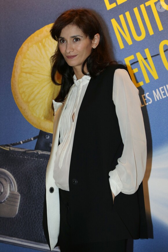 Rachida Brakni, enceinte au dîner de gala Les Nuits en Or 2013-Le Panorama à l' UNESCO à Paris, le 17 juin 2013