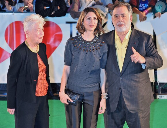 Eleanor Coppola, Sofia Coppola et Francis Ford Coppola à l'ouverture du 26e Tokyo International Film Festival le 17 octobre 2013