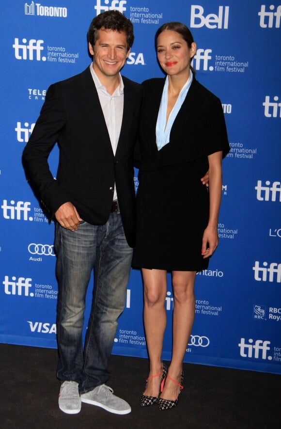 Marion Cotillard et Guillaume Canet lors de la conférence de presse du film Blood Ties au festival de Toronto le 10 septembre 2013