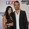 Damien Sargue et Candice Pascal lors de la conférence de presse de Danse avec les stars 4 à Paris chez TF1 le 10 septembre 2013
