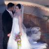 Exclusif - Mariage de Rose McGowan et Davey Detail à la Paramour Mansion à Los Angeles, le 12 octobre 2013.