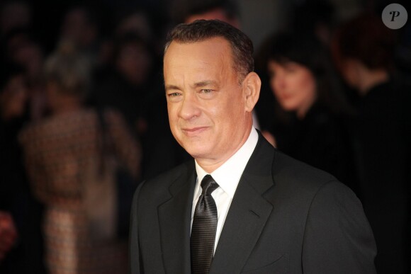 Tom Hanks lors de la présentation du film Dans l'ombre de Mary à Londres le 20 octobre 2013